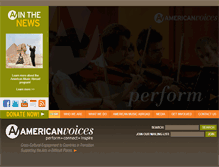 Tablet Screenshot of americanvoices.org